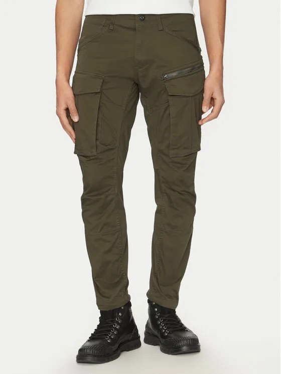 G-Star Raw Текстилни панталони Rovic D02190-5126-6059 Зелен Tapered Fit – Мъжки текстилни панталони