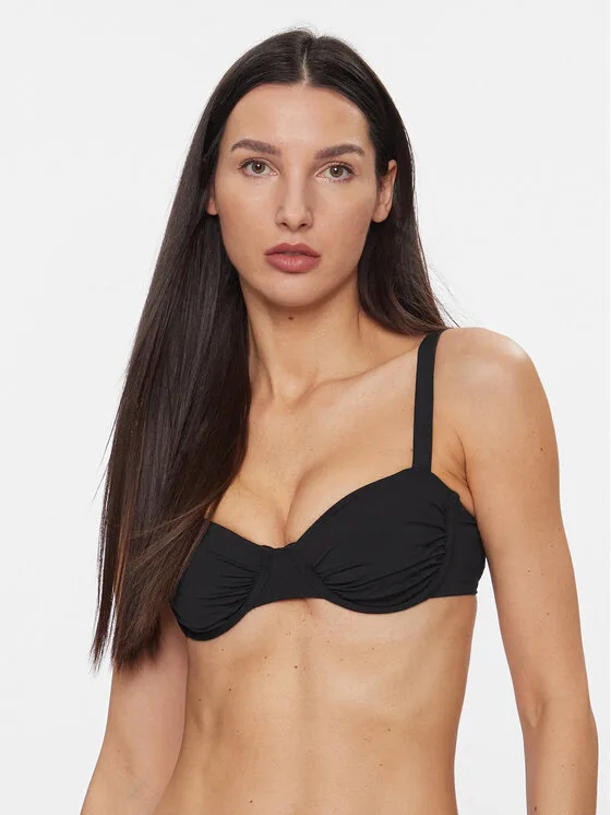 Дамско горнище на бански Seafolly S. Collective черно – Черен – Дамски бикини бански