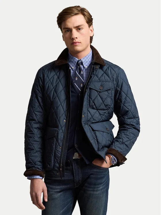 Polo Ralph Lauren Преходно яке 710847071006 Тъмносин Regular Fit – Мъжки якета и палта
