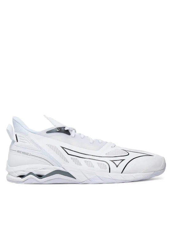 Mizuno Обувки за зала Wave Mirage 5 X1GA2350 Бял – Спортни обувки