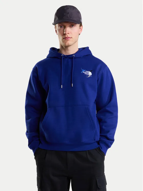 The North Face Суитшърт Off Piste Embro NF0A8JPNNLV1 Син Relaxed Fit – Мъжки суитшърти и худита