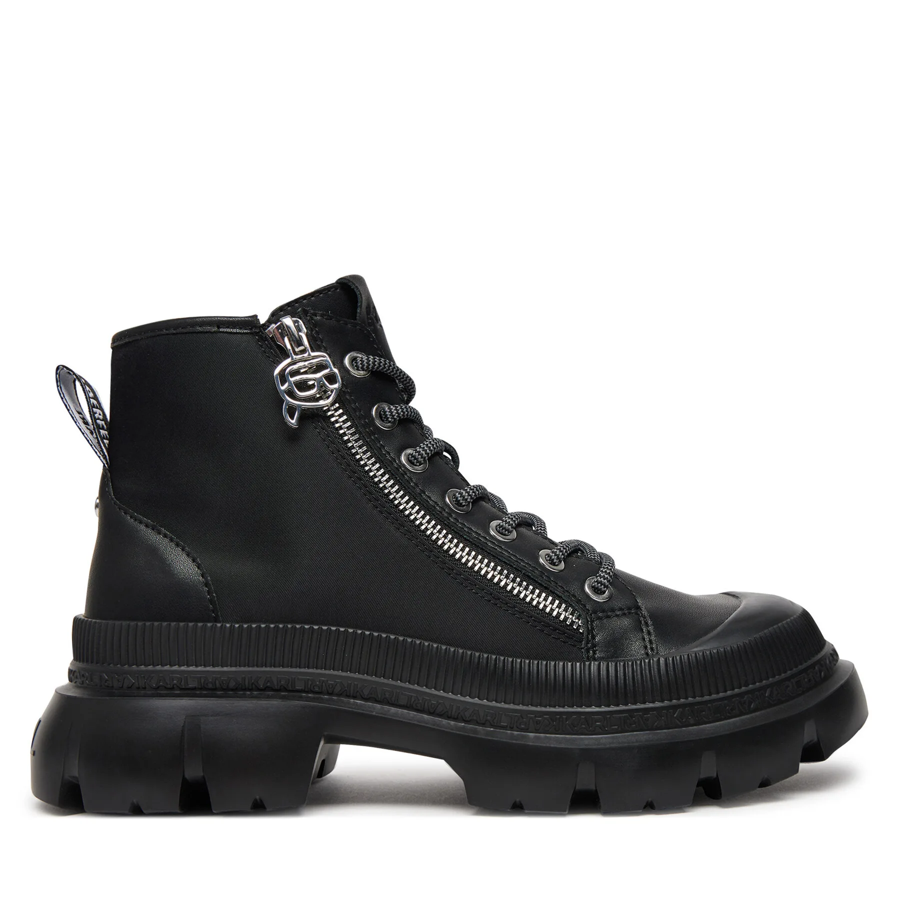 Туристически oбувки KARL LAGERFELD KL43536 Черен – Дамски трапери и кубинки