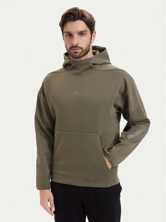 adidas Суитшърт Z.N.E KF3780 Зелен Regular Fit – Мъжки суитшърти без цип