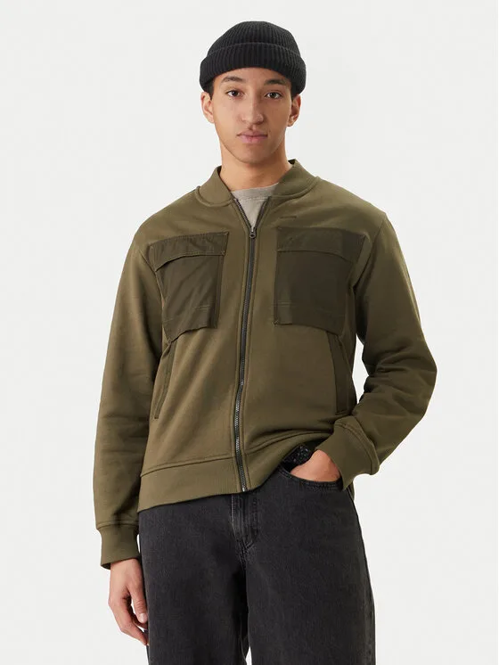 G-Star Raw Суитшърт D28824-E553 Зелен Regular Fit – Мъжки суитшърти с цип