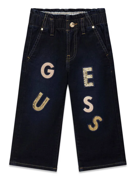 Guess Дънки K6BA02 D2167 Тъмносин Bootcut Fit – Детски дънки