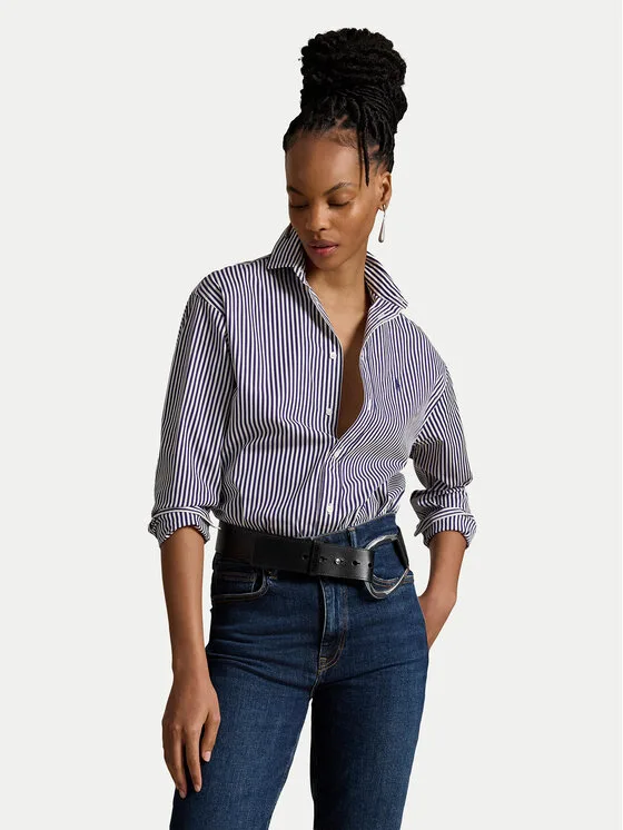 Дамска риза Polo Ralph Lauren 211910743517 виолетова – Дамски ежедневни ризи
