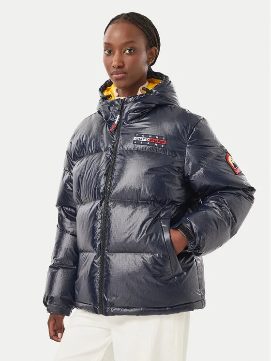 Tommy Jeans Пухено яке Alaska DW0DW23802 Тъмносин Oversize – Дамски пухени якета