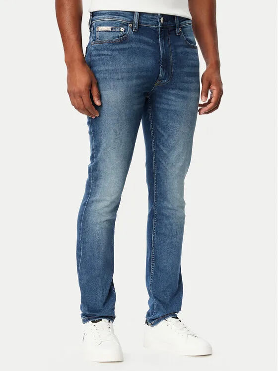 Calvin Klein Jeans Дънки LV04RH753G Син Skinny Fit – Мъжки skinny дънки