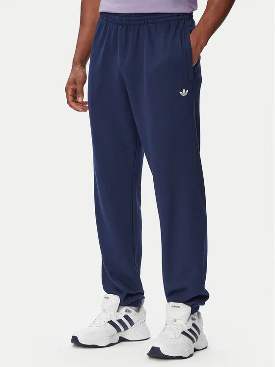 adidas Долнище анцуг Trefoil Essentials French Terry KT2455 Тъмносин Regular Fit – Мъжки спортни панталони