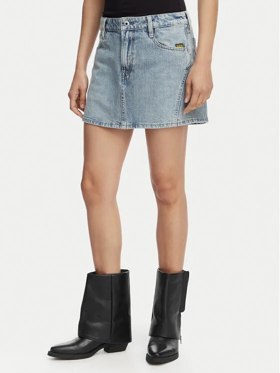 G-Star Raw Дънкова пола Cinch D28409-E352 Син Regular Fit – Дамски дънкови поли