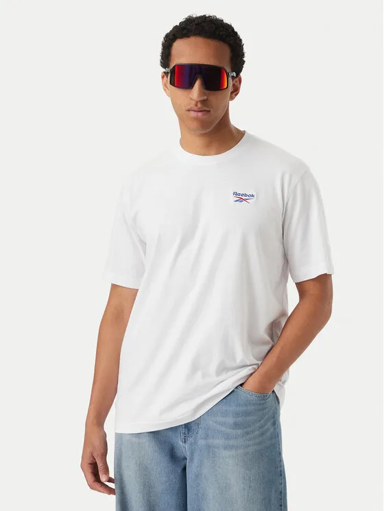 Reebok Тишърт Aurek RK25743CCM Бял Regular Fit – Мъжки тениски