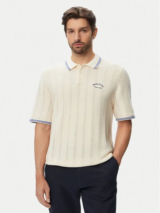 Мъжка поло тениска Jack & Jones синя – Мъжки поло тениски