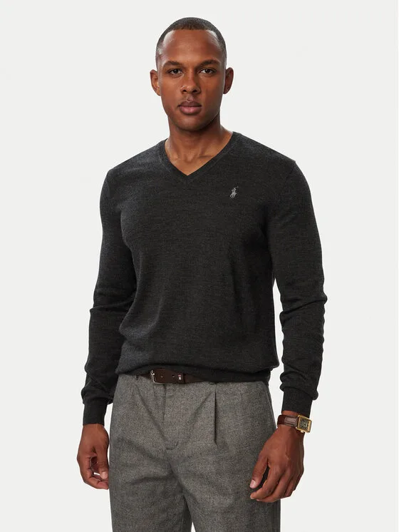 Polo Ralph Lauren Пуловер 710941105003 Сив Regular Fit – Мъжки пуловери и жилетки
