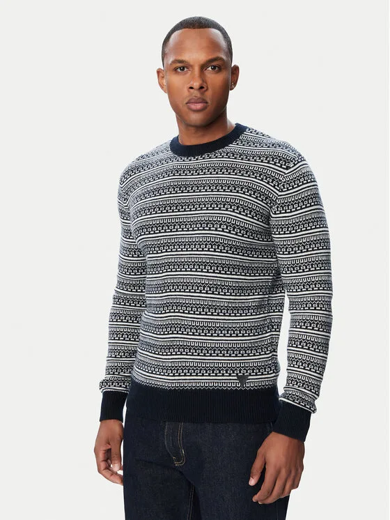 Guess Пуловер M6BR2 1Z1371 Тъмносин Regular Fit – Мъжки пуловери и жилетки