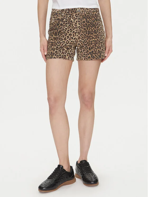 Vero Moda Дънкови шорти Tess 10329962 Кафяв Regular Fit – Дамски дънкови шорти