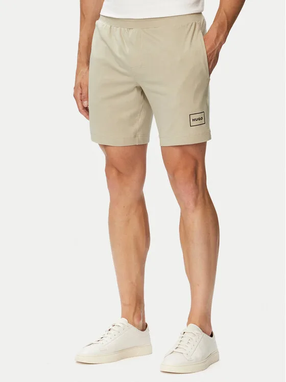 HUGO Спортни шорти Laze 50525247 Бежов Regular Fit – Мъжки спортни къси панталони