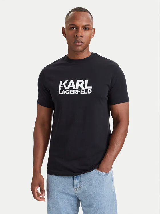 KARL LAGERFELD Тишърт 755780 564235 Тъмносин Regular Fit – Мъжки тениски