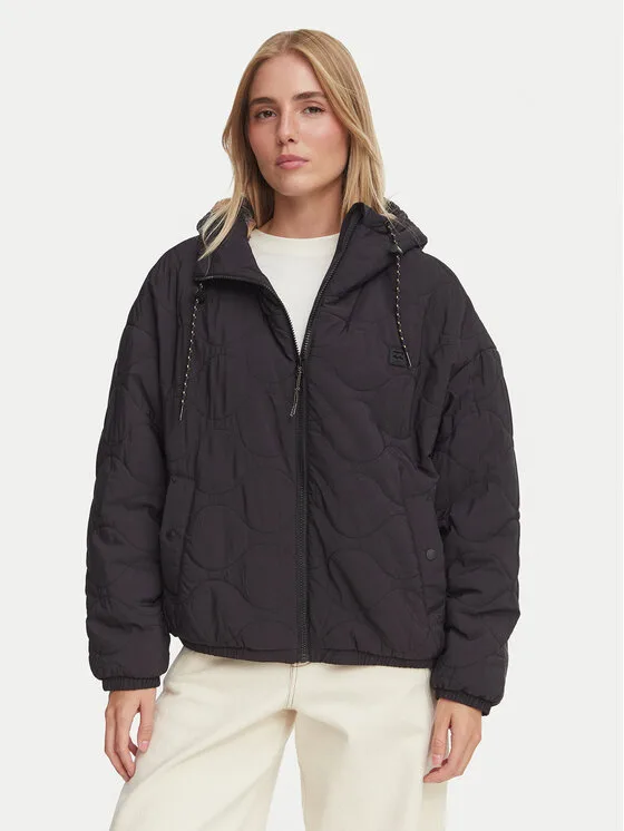 Billabong Зимно яке EBJJK00185 Тъмнокафяв Oversize – Дамски зимни якета