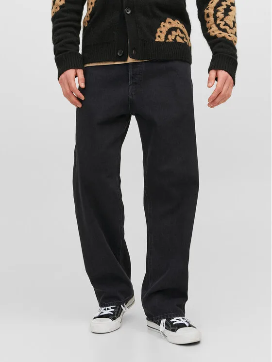 Jack & Jones Дънки Alex 12236089 Черен Baggy Fit – Мъжки loose дънки
