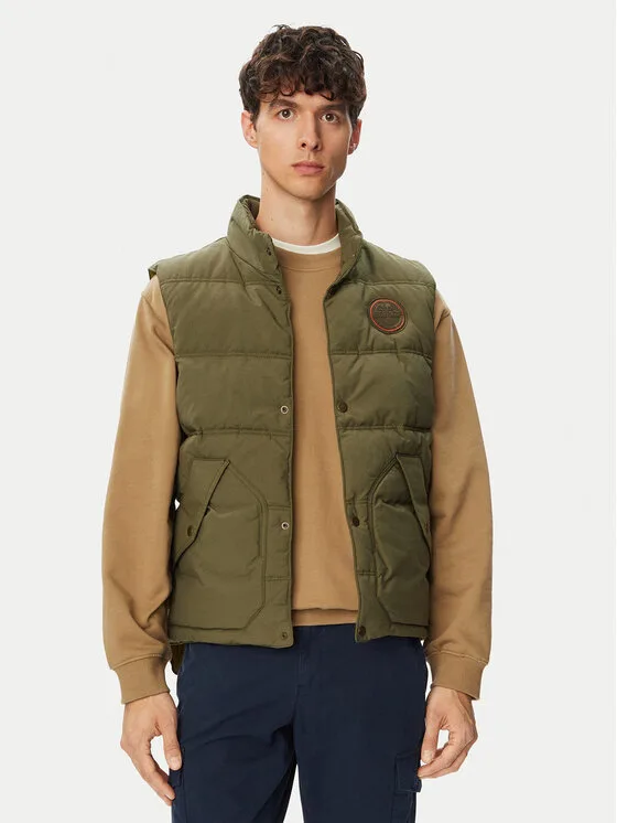 Napapijri Жилетка за костюм Asko NP0A8AHH Тъмнозелен Regular Fit – Мъжки елеци