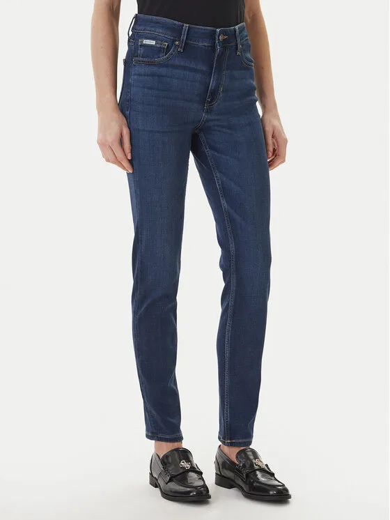 Guess Jeans Дънки W5YA92 D7042 Син Skinny Fit – Дамски skinny дънки