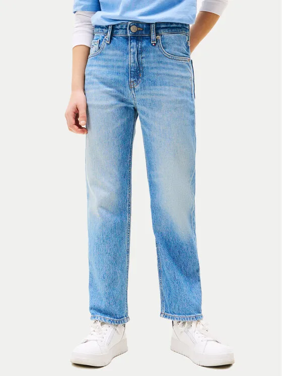 Tommy Hilfiger Дънки Skater KB0KB10020 Син Straight Fit – Детски дънки