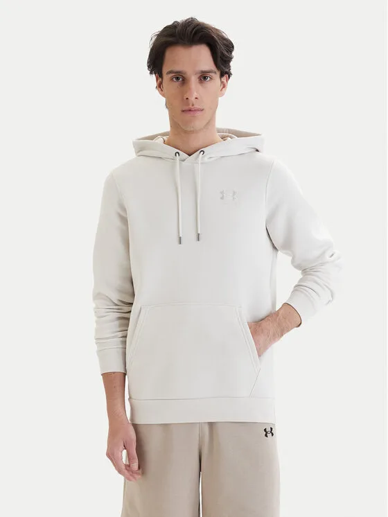 Under Armour Суитшърт Ua Essential 1373880 Екрю Regular Fit – Кремав – Мъжки суитшърти без цип
