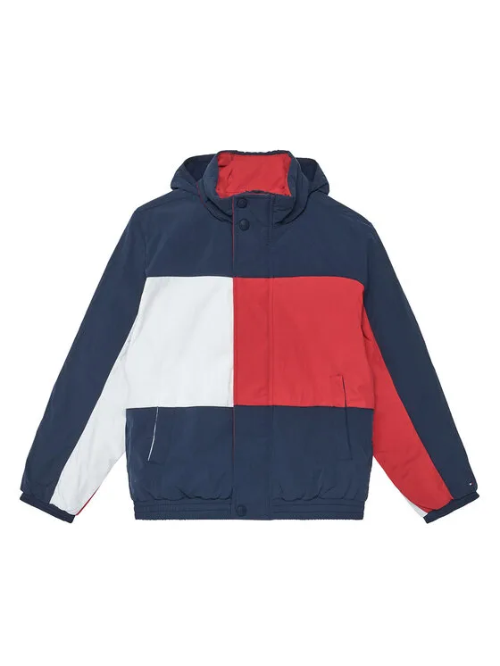 Детско яке Tommy Hilfiger тъмносиньо – Детски преходни якета