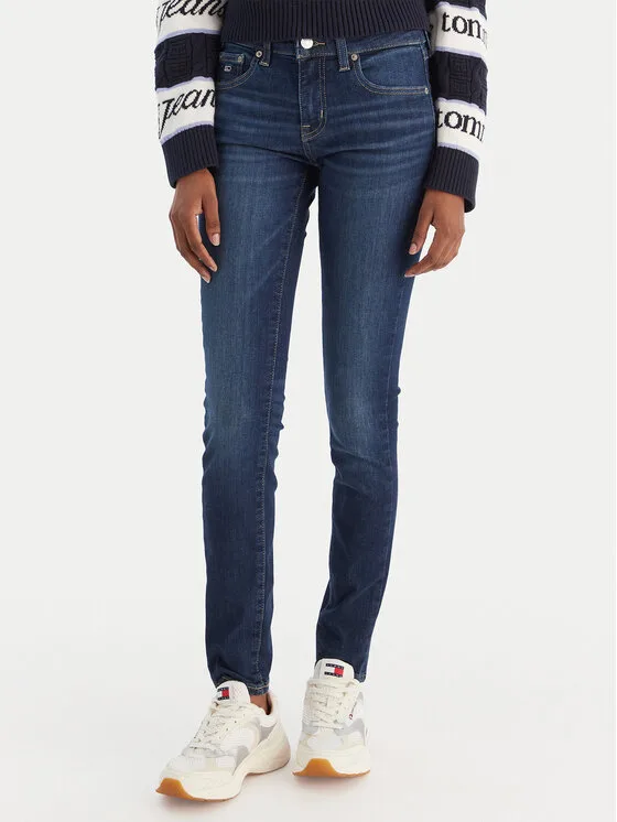 Дамски дънки Tommy Jeans Sophie DW0DW19274 сини – Дамски skinny дънки