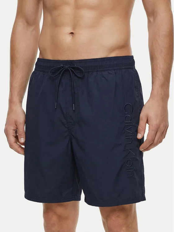 Calvin Klein Swimwear Плувни шорти LV00N61029 Тъмносин Regular Fit – Мъжки бански