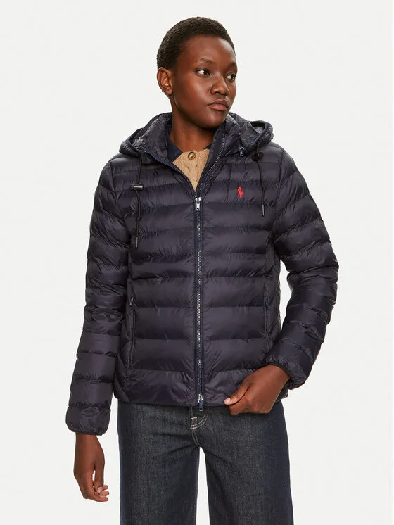 Дамско зимно яке Polo Ralph Lauren тъмносиньо – Дамски зимни якета