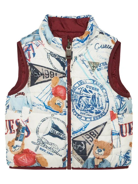 Guess Жилетка за костюм N6RL01 WCFM2 Цветен Regular Fit – Мъжки елеци