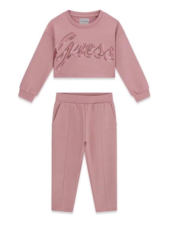 Детски анцуг Guess розов – Детски комплекти