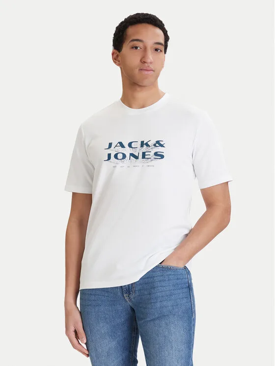 Jack & Jones Тишърт Fusion 12289880 Бял Regular Fit – Мъжки тениски