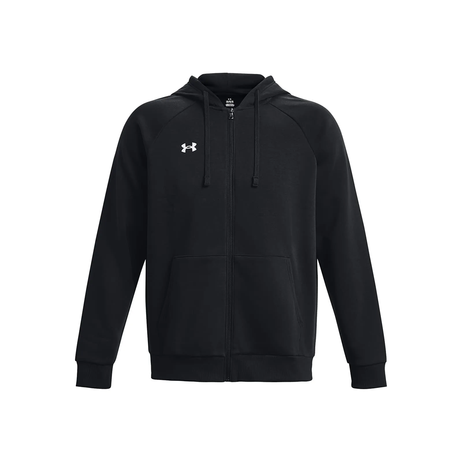 Суитшърт Under Armour Rival Fleece FZ Hoodie Black/ White S – Black|White – Мъжки худита
