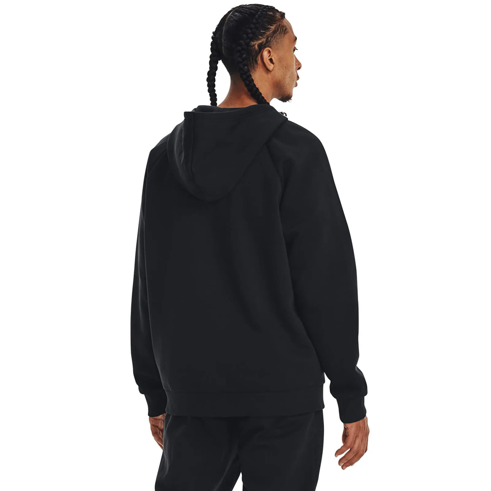 Суитшърт Under Armour Rival Fleece FZ Hoodie Black/ White S – Black|White – Мъжки худита