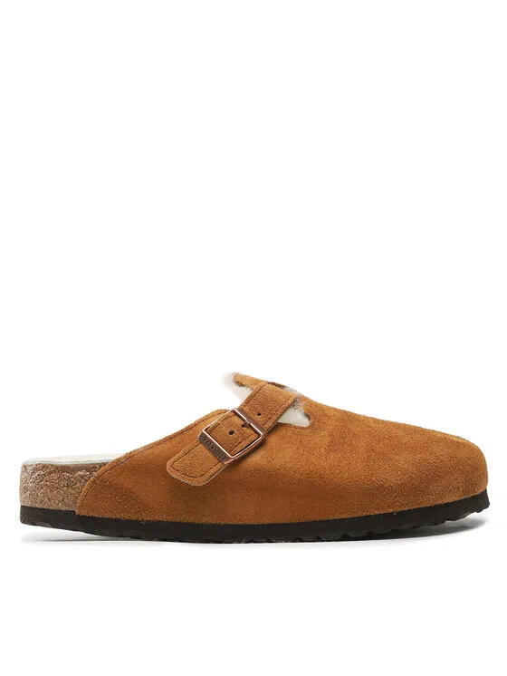 Birkenstock Пантофи Boston 1001140 Кафяв – Мъжки пантофи