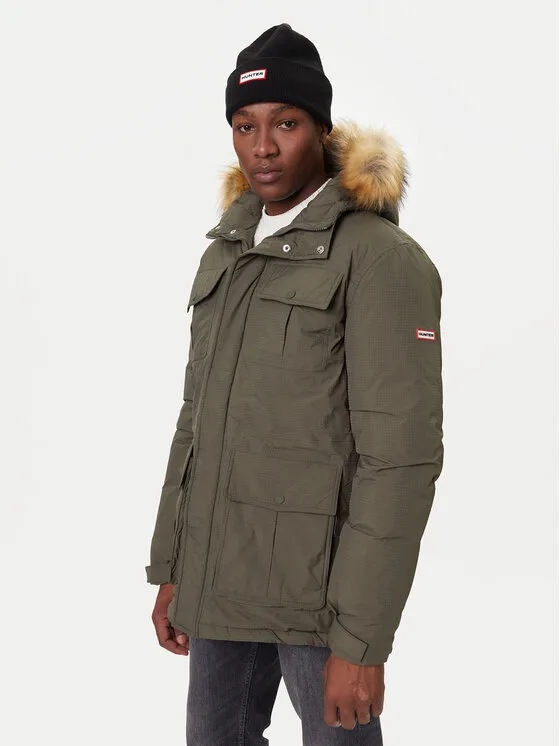 Hunter Парка Angus HARM0018252 Зелен Regular Fit – Мъжки якета и палта