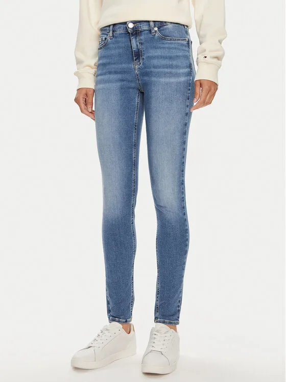 Tommy Jeans Дънки Nora DW0DW19255 Син Skinny Fit – Дамски skinny дънки
