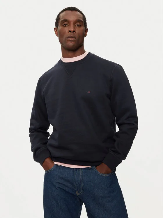 Tommy Hilfiger Суитшърт Essential MW0MW37232 Тъмносин Regular Fit – Мъжки суитшърти без цип