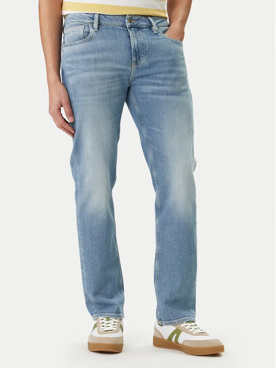 Мъжки дънки Guess Angeles сини – Мъжки slim дънки