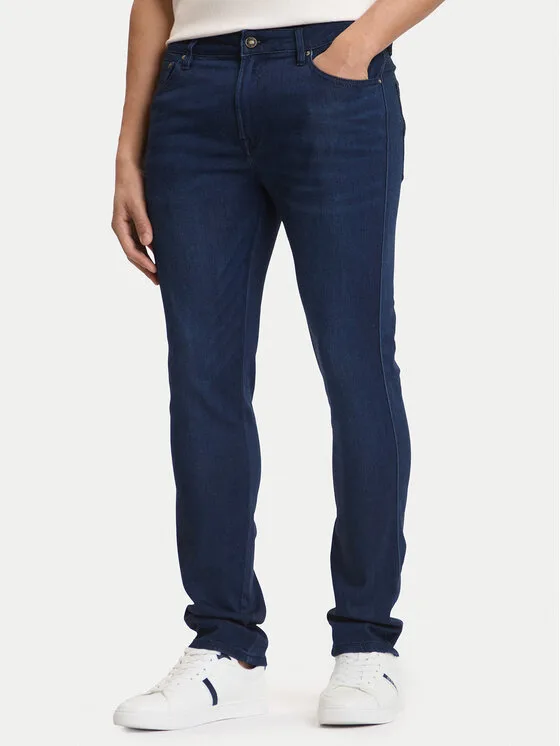 Guess Дънки M6GAS2 D1086 Тъмносин Slim Tapered Fit – Мъжки skinny дънки