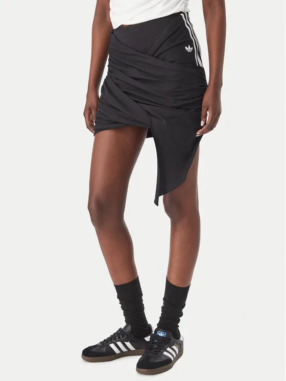 Дамска пола тип трапец adidas Adiluna Season 2 Jennie Wrap-Around черна – Черен – Дамски поли тип трапец