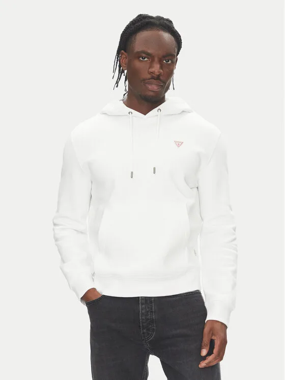 Мъжки суитшърт Guess Jeans 165581 бял – Мъжки суитшърти без цип
