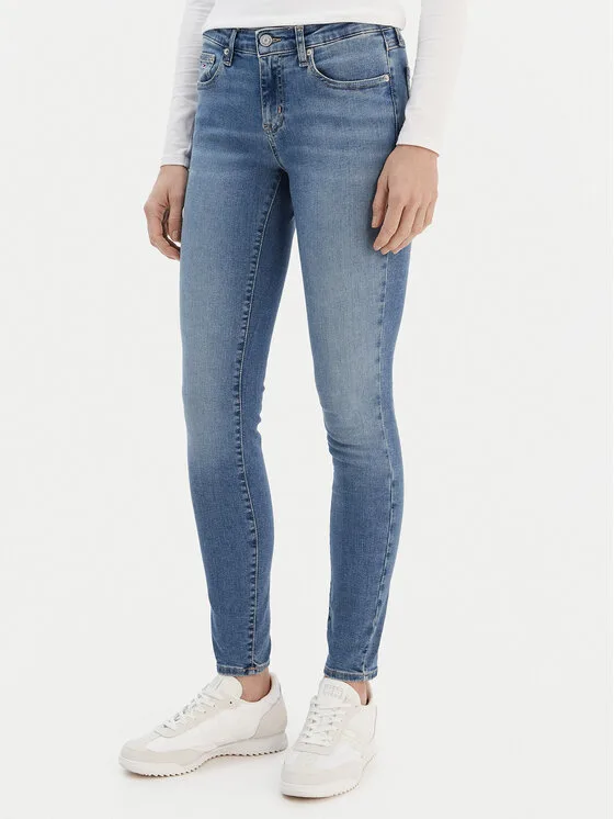 Дамски дънки Tommy Jeans Sophie DW0DW19530 сини – Дамски skinny дънки