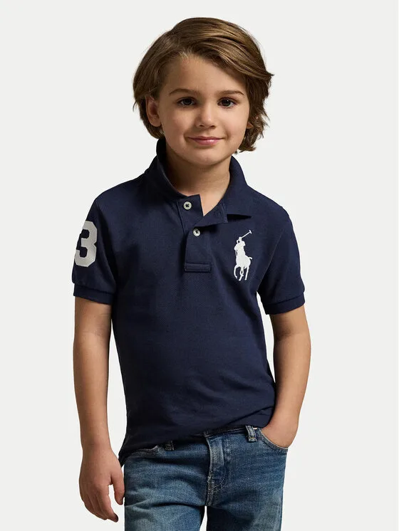 Polo Ralph Lauren Тениска с яка и копчета 322670257014 Тъмносин Regular Fit – Мъжки поло тениски