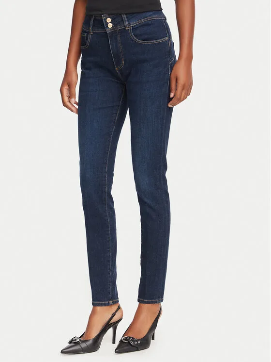 Дамски дънки Guess Shaping Fit тъмносини – Дамски skinny дънки