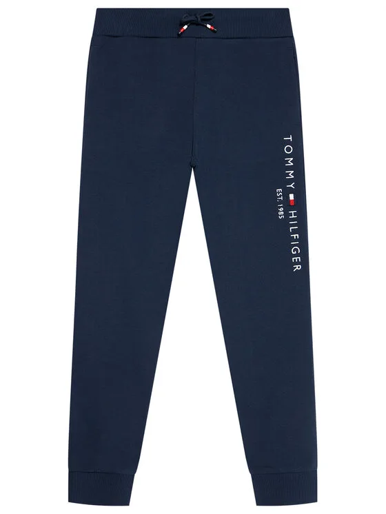 Tommy Hilfiger Долнище анцуг Essential KS0KS00214 Тъмносин Regular Fit – Детски спортни панталони