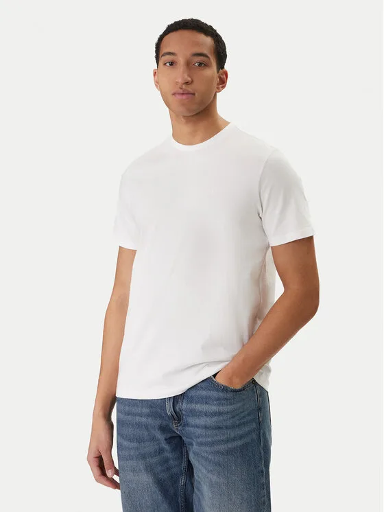 Мъжка тениска Calvin Klein Jeans Classic Monogram бяла – Мъжки тениски с къс ръкав