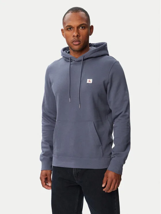 Calvin Klein Jeans Суитшърт LV04RG269G Син Classic Fit – Мъжки суитшърти без цип